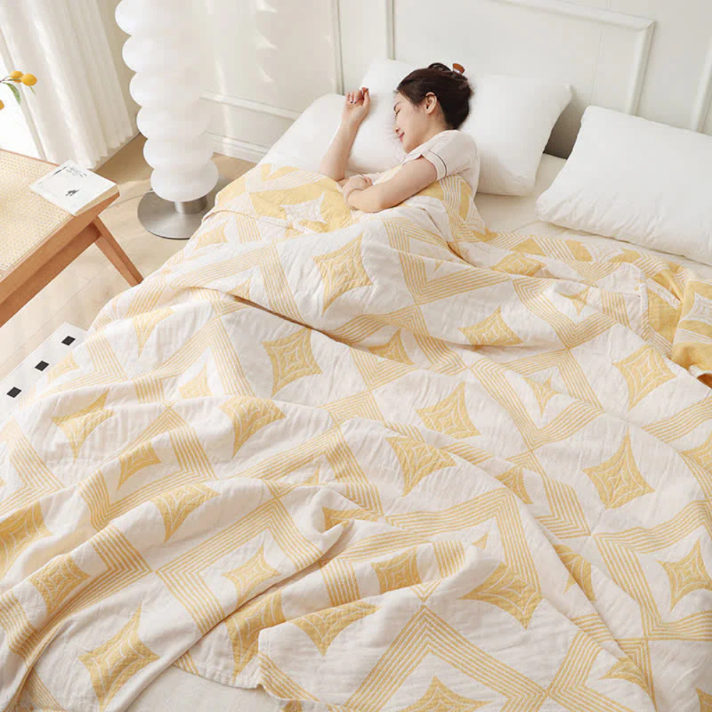 Scandinavian Diamond Geometric Blanket