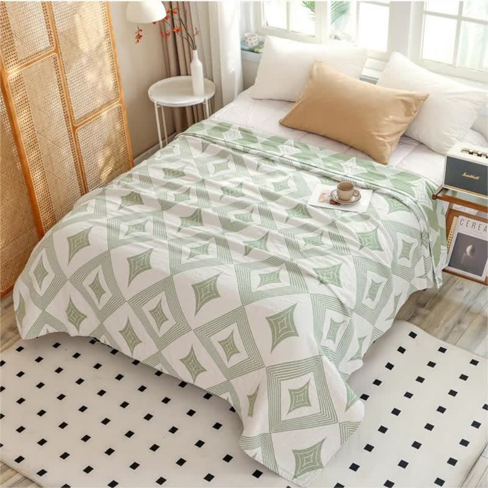 Scandinavian Diamond Geometric Blanket