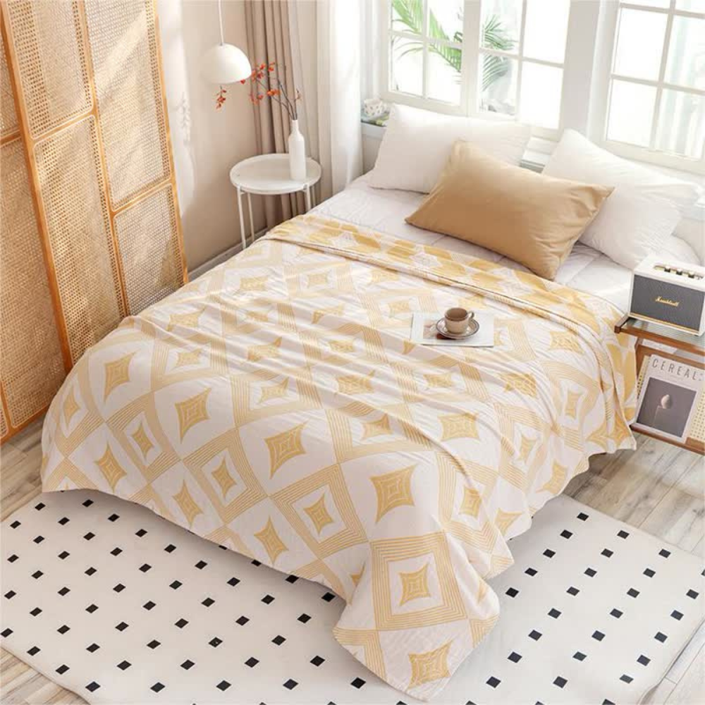 Scandinavian Diamond Geometric Blanket