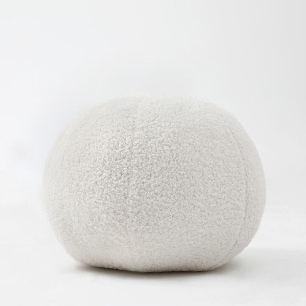 Plush Boucle Ball Cushion